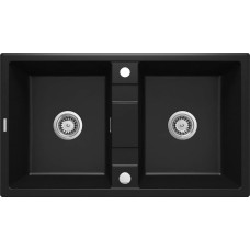 Deante Zlewozmywak Deante Deante Eridan  2-komorowy bez ociekacza - nero
