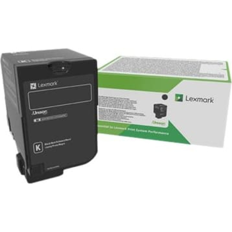 Lexmark Corporate 74C2HKE Laser Toner Cartridge, Black