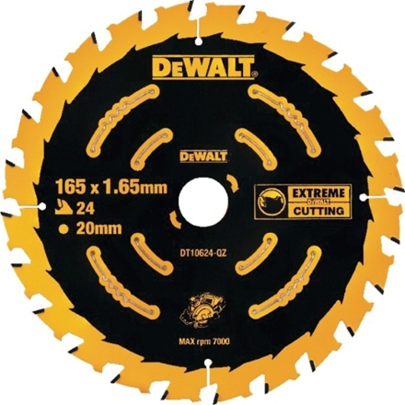 Dewalt Piła tarczowa do drewna 165x20mm 24z. - DT10300