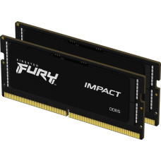 Kingston Fury Pamięć do laptopa Kingston Fury Impact, SODIMM, DDR5, 64 GB, 5600 MHz, CL40 (KF556S40IBK2-64)