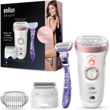 Braun Silk-épil 9 9-870 epilator 40 tweezers Pink, White