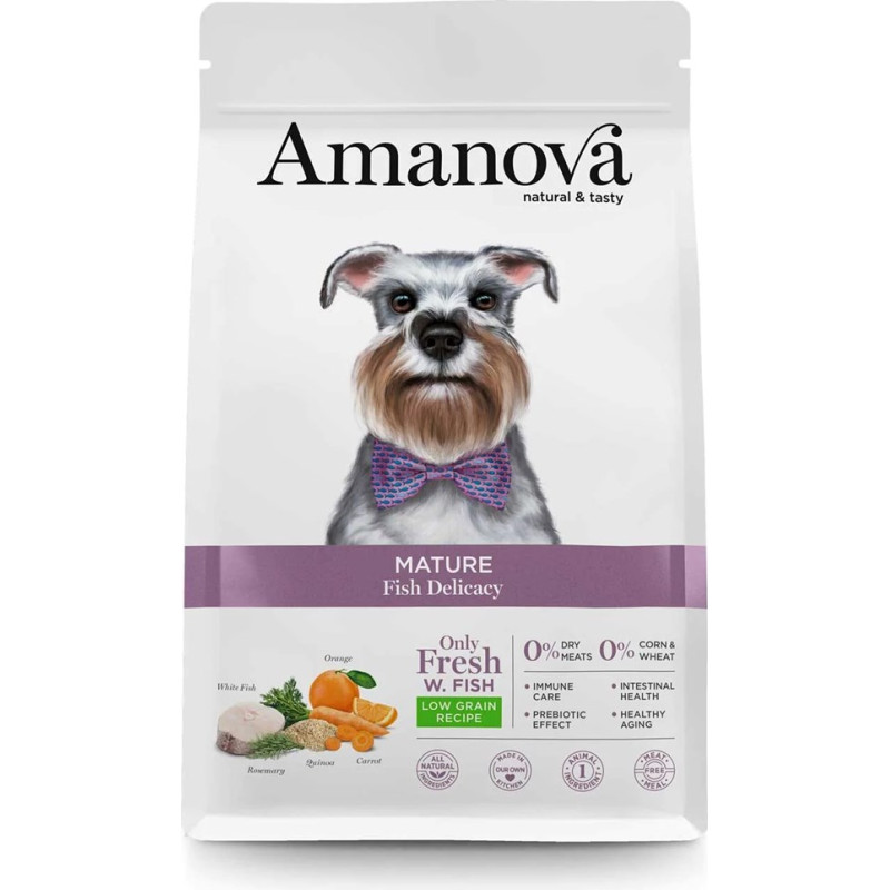 Amanova Mature Fish Delicacy - dry dog food - 2kg