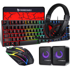 Xiaomi Extralink Gaming Set TF850 5in1 | Zestaw klawiatura + mysz + słuchawki + podkładka + głośniki | podświetlenie LED