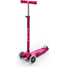 Micro Mobility Maxi Micro Deluxe LED Kids Three wheel scooter Pink