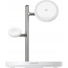 Anker MAGGO 15W 3-IN-1 MAGNETSTATION WEISS