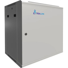 Extralink Wall cabinet rack 12U 600x450 gray metal door