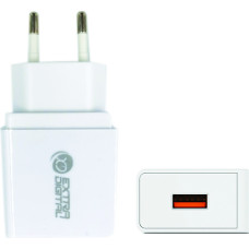 Extra Digital Kroviklis, USB: 220V, 18W, 3A, QC3.0