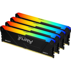 Kingston Fury Pamięć Kingston Fury Beast RGB, DDR4, 128 GB, 3600MHz, CL18 (KF436C18BB2AK4/128)