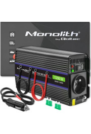 Qoltec Monolith power adapter/inverter Auto/Indoor 600 W Black