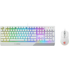 MSI KEYBOARD +MOUSE/VIGOR GK30 COMBO WHITE US MSI