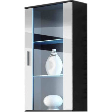 Cama Meble Cama hanging display cabinet SOHO black/white gloss