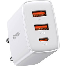 Baseus Compact Quick Charger 2U+C 30W EU White