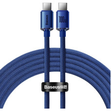 Baseus Crystal Shine cable USB-C to USB-C, 100W, 1.2m (blue)