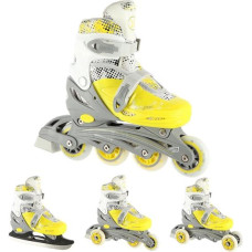 Nils Extreme Skrituļslidas / Slidas NH18331 KOMPLEKTS 4in1 LIME SIZE S (31-34)