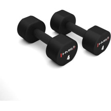 HMS Hanteles HPT04 2 x 4 KG POLYURETHANE DUMBBELLS TPU HMS