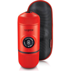 Wacaco Rankinis maltos kavos aparatas su dėklu WACACO NANOPRESSO LAVA RED