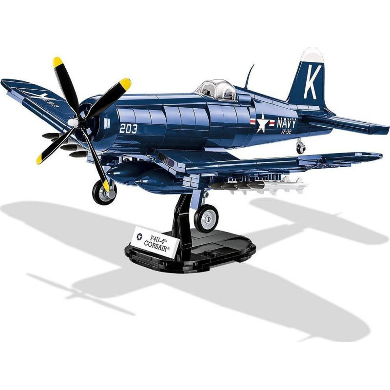 Cobi COBI 2417 Historical Collection Korean War Wojna w Korei Samolot myśliwski Vought F4U-4 Corsair 510 klocków