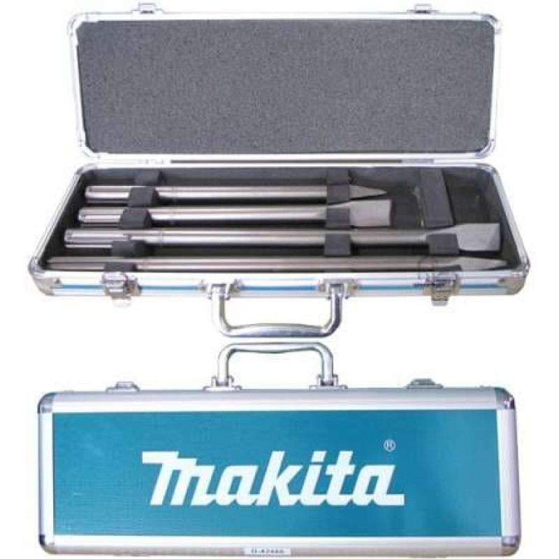 Makita Zestaw dłut SDS-Max płaskie i szpicaki 4szt. w walizce (D-42466)