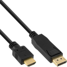 Inline Kabel InLine DisplayPort - HDMI 1m czarny (17181)