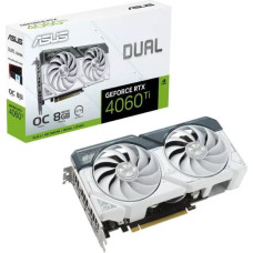 Asus Graphics Card|ASUS|NVIDIA GeForce RTX 4060 Ti|8 GB|GDDR6|128 bit|PCIE 4.0 16x|Dual Slot Fansink|1xHDMI|3xDisplayPort|DUAL-RTX4060TI-O8G-WHITE