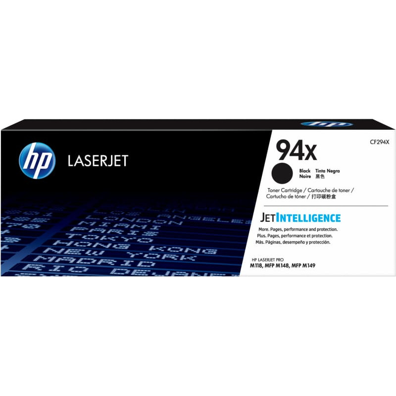 HP 94X LaserJet Toner Cartridge 2800 Pages Black CF294X