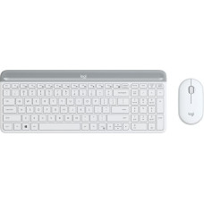 Logitech MK470 - Standard - RF Wireless - QWERTZ - White - Mouse included 920-009189