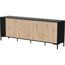 Cama Meble Cama MERCI chest of drawers 200 x 40 x 74 cm black/artisan oak