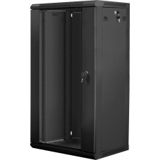 Lanberg WF01-6422-10B rack cabinet 22U Wall mounted rack Black