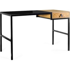 Unique Desk with drawer Unique LESTE 120 x 60 cm black/oak