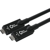 Microconnect Kabel USB MicroConnect USB-C - USB-C 15 m Czarny (USB3.2CC15OP)