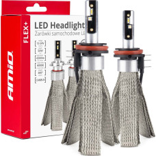 Amio Żarówki samochodowe led seria flex+ h15 6000k 12v 24v canbus amio-03666