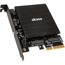 Akasa Adapter na 2 dyski M.2 - PCI-E (AK-PCCM2P-03)