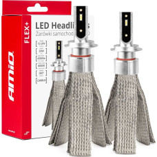 Amio Żarówki samochodowe led seria flex+ h7 h18 12v 24v 6000k canbus amio-03659