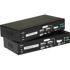 Levelone Adapter USB LevelOne LevelOne KVM-9036 przedłużacz KVM Nadajnik i odbiornik