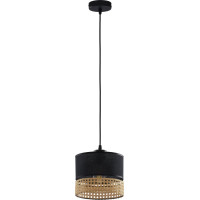 Noname Lampa wisząca TK Krywult Paglia 6544 lampa wisząca zwis 1x15W E27 czarna