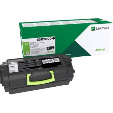 Lexmark Toner Lexmark 63B2000 Black Oryginał  (63B2000)