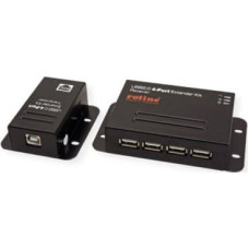 Roline Adapter USB Roline Przedłużacz ROLINE USB 2.0 przez RJ45, 4x USB, maks. 50m