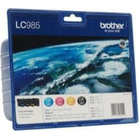 Brother Tusz Brother tusz oryginalny LC-985VALBP (cyan, magenta, yellow, black)