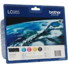 Brother Tusz Brother tusz oryginalny LC-985VALBP (cyan, magenta, yellow, black)