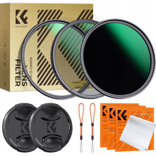KF Filtr Kf Zestaw Filtrów Nano-d 3w1 Uv Cpl Nd1000 K&f 82mm 82+ 2x Dekielek 2x Etui / Sku.2275v1