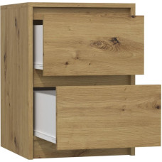 Top E Shop Topeshop K2 ARTISAN nightstand/bedside table 2 drawer(s) Oak