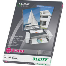 Esselte LEITZ 100 A4 LAM POUCH PUNCHED 125MICRON (33878)