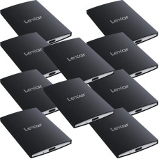 Lexar Dysk zewnętrzny SSD Lexar SL500 6 x 1 TB + 4 x 2 TB Czarny (LSL500-10PACK)