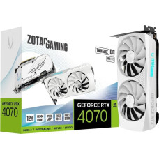 Zotac Karta graficzna Zotac Gaming GeForce RTX 4070 Twin Edge OC White 12GB GDDR6 (ZT-D40740Q-10M)