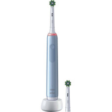 Oral-B Szczoteczka Oral-B Szczoteczka rotacyjna Pro 3 3000 CrossAction Niebieska + końcówka