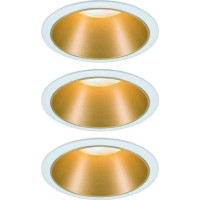 Paulmann Oprawa wbudowana Cole Coin 3-st ścimnianie LED 3x6,5W 2700K 230V Biały/Złoty-Mat /Tworzywo sztuczne
