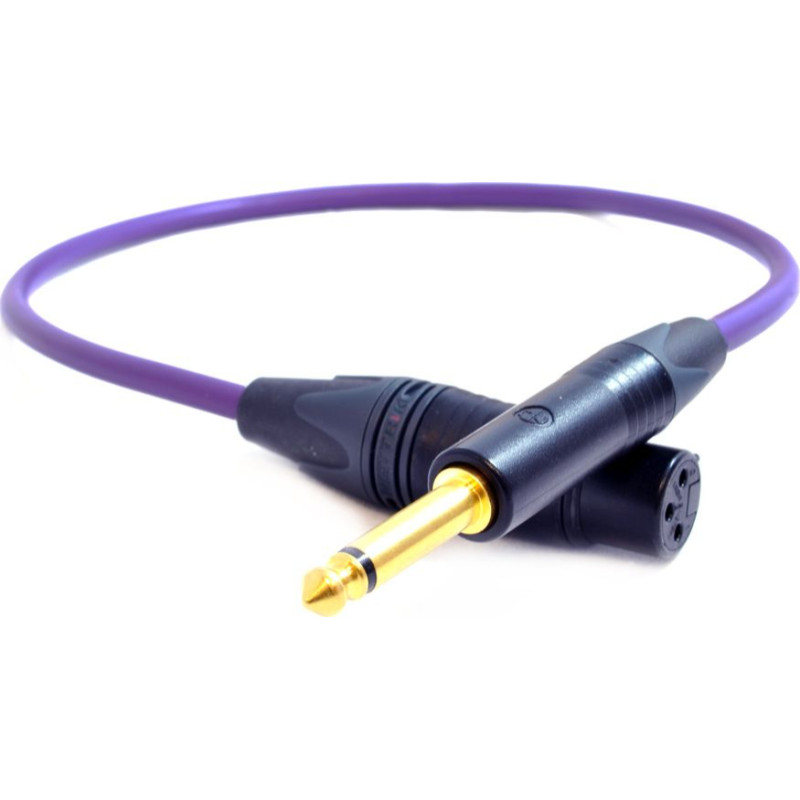 Melodika Kabel Melodika Jack 6.3mm - XLR 2m fioletowy