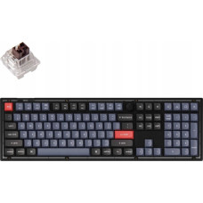 Keychron Klawiatura Keychron Keychron V6 100% Fully Assembled Knob K Pro Brown Switch Frosted Black QMK/VIA