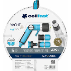 Cellfast Šļūtenes komplekts ar piederumiem Cellfast Yacht PVC 20 m Ø 12,5 mm Pagarināms