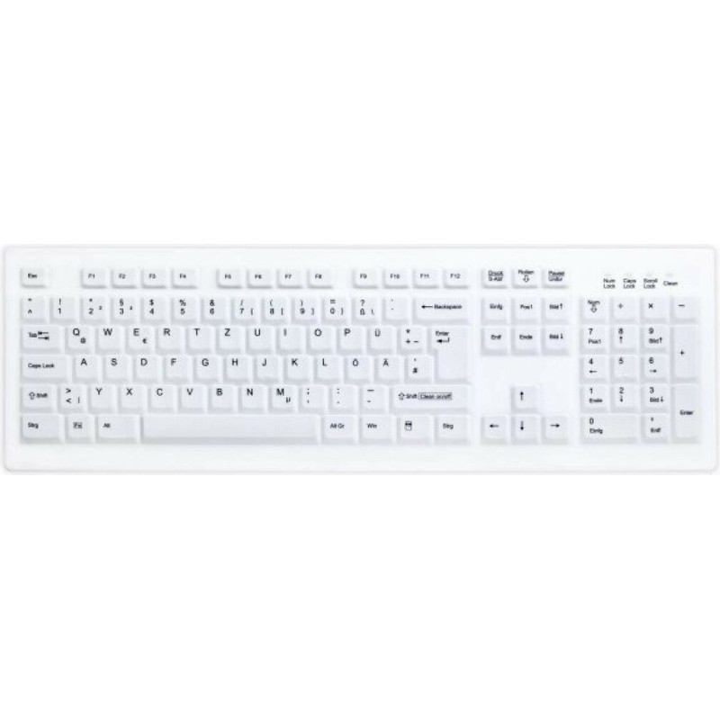 Active Key Mazgājama Dezinficējamā Tastatūra Active Key FTRTUS0300 USB Balts